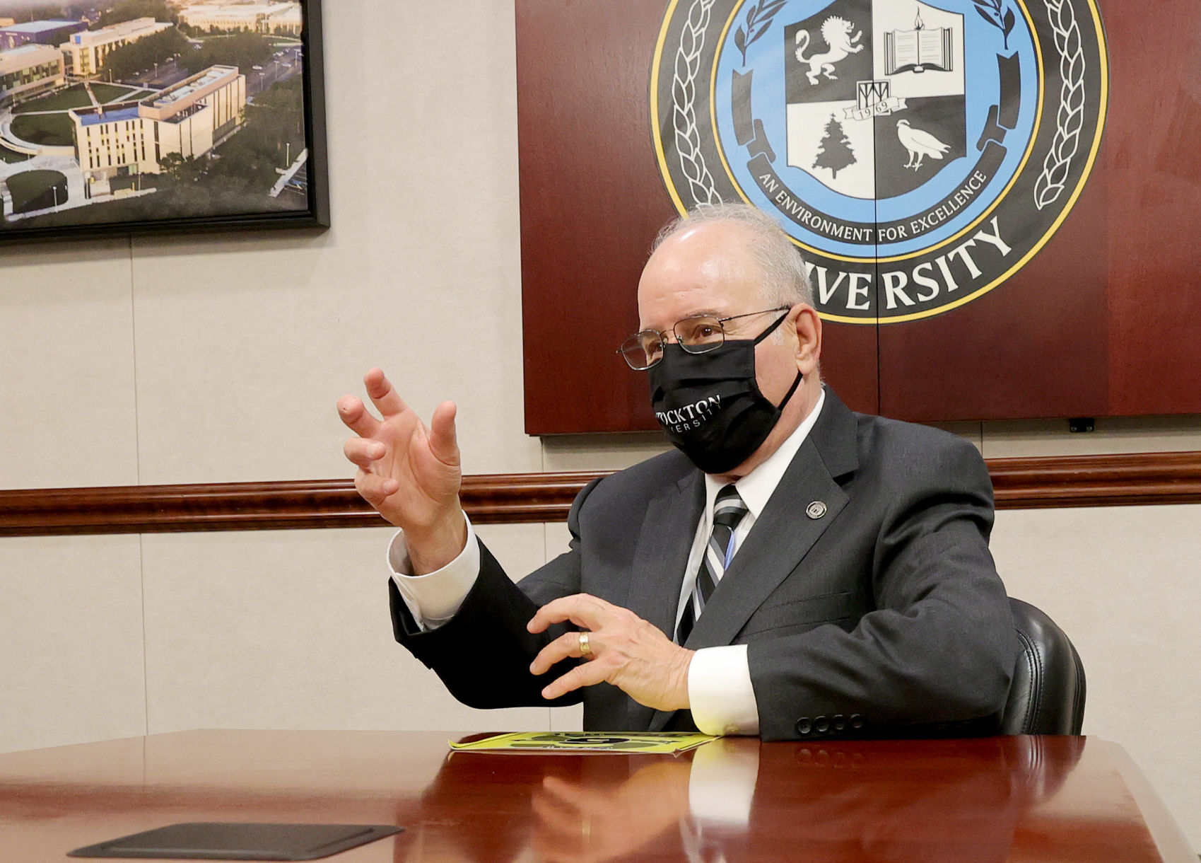 Stockton University President Harvey Kesselman